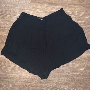 Black, flowy shorts. Size S